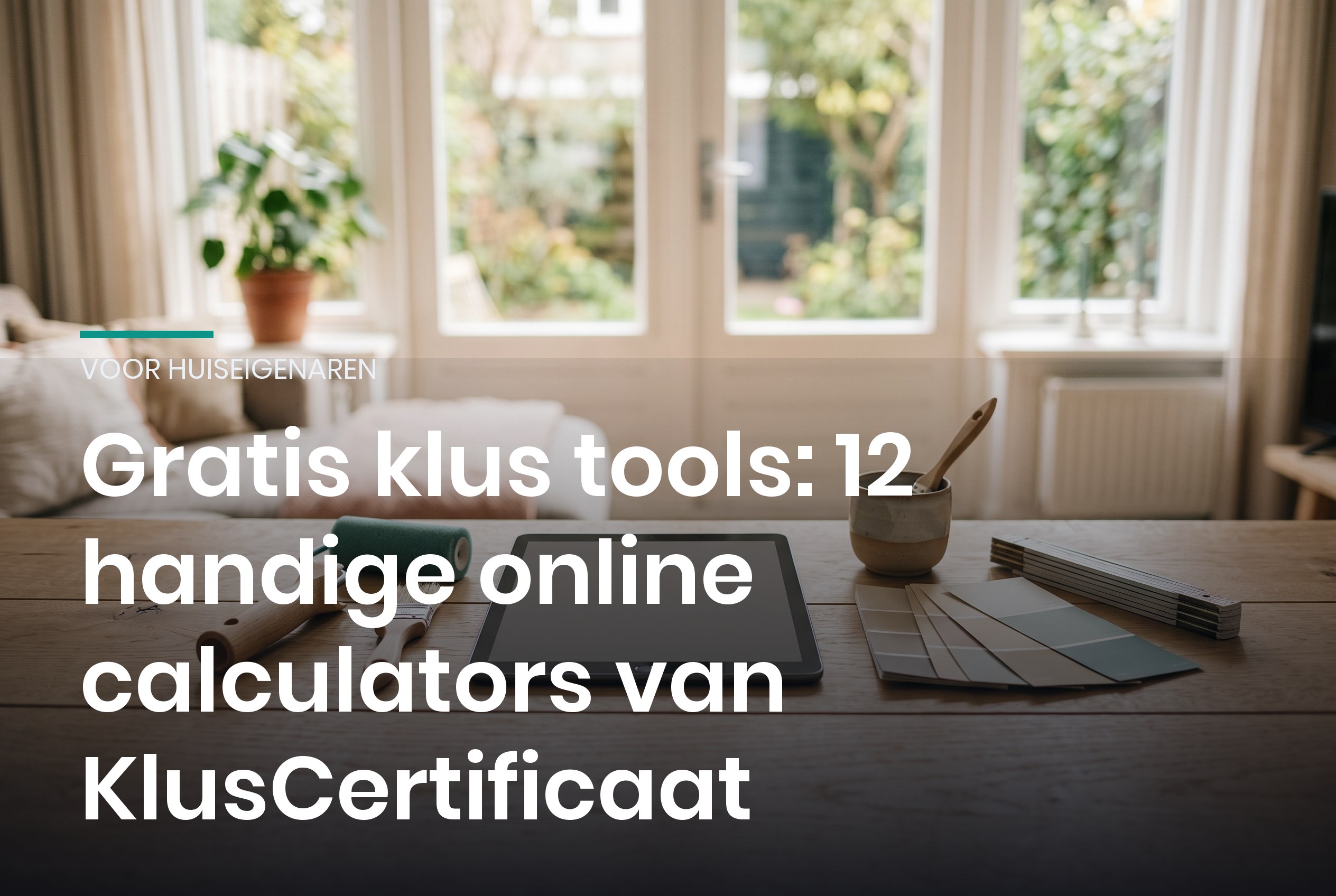 Huiseigenaar bereidt een klus voor met gratis online tools van KlusCertificaat