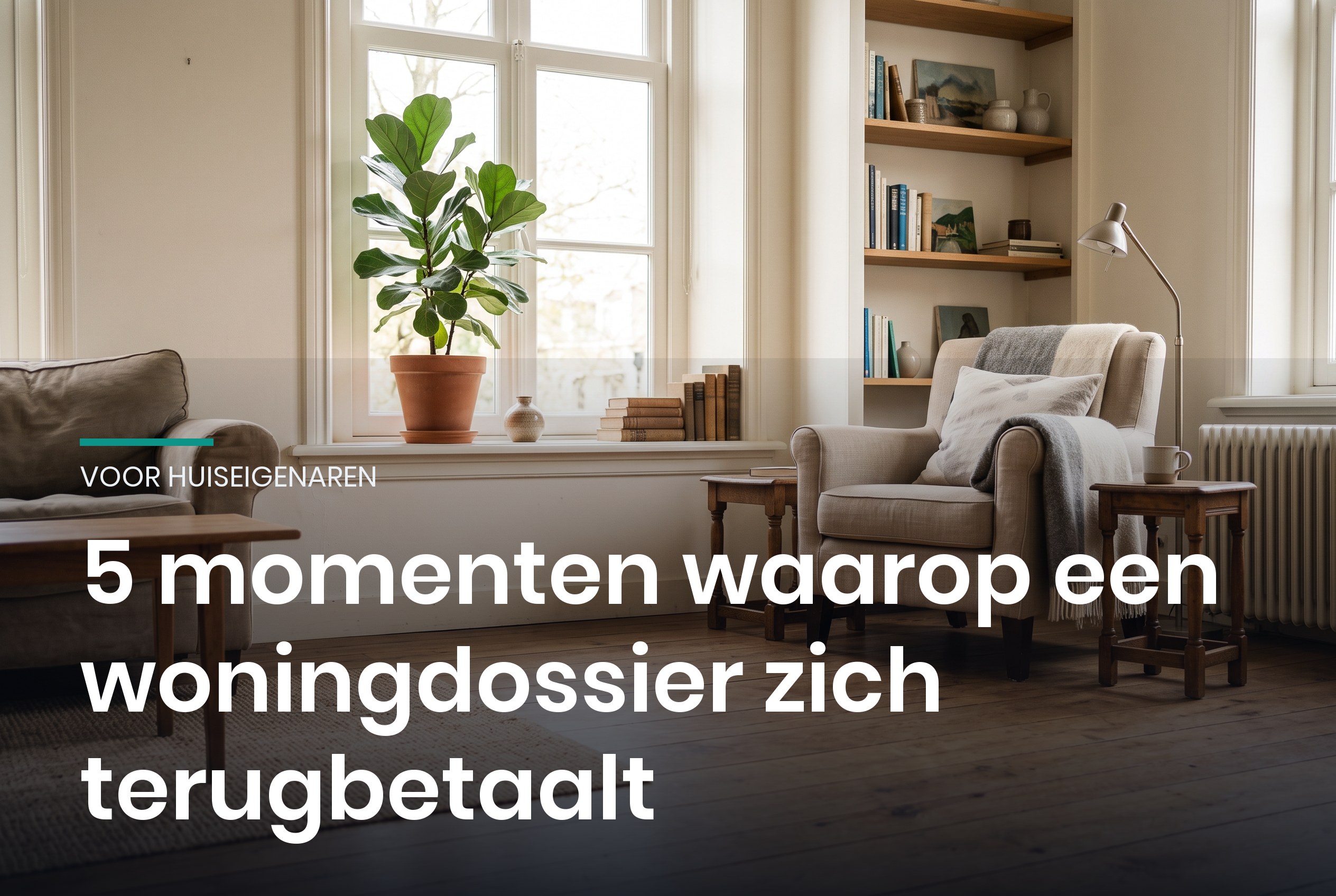 Momenten waarop een woningdossier zich terugbetaalt, van reparatie tot verkoop